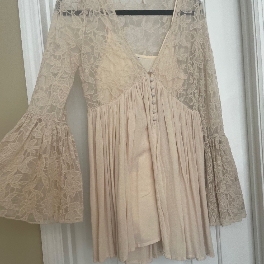 Free people boho mini dress